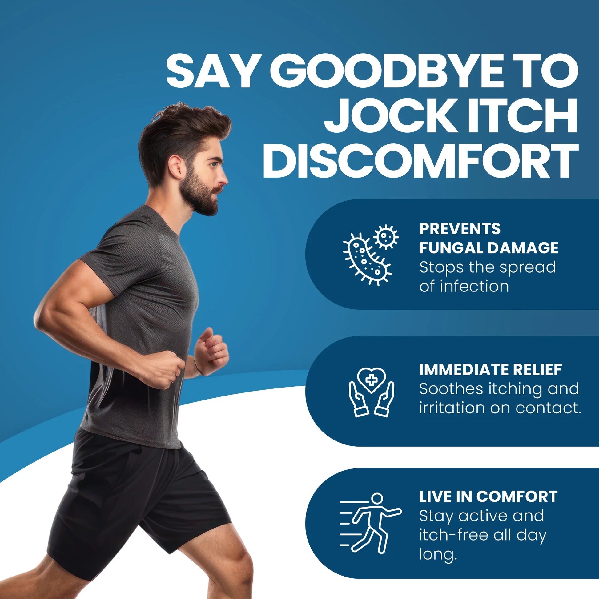 FUNGINIX Jock Itch Treatment - Relieves Itching, Burning, Scaling, and Chafing, Natural Anti Itch Treatment with Tolnaftate (1 Ounce) - Sisquoc Healthcare