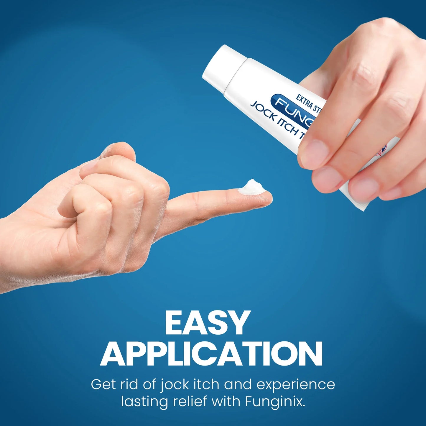 FUNGINIX Jock Itch Treatment - Relieves Itching, Burning, Scaling, and Chafing, Natural Anti Itch Treatment with Tolnaftate (1 Ounce) - Sisquoc Healthcare