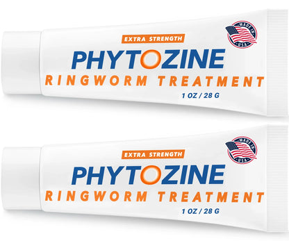 PHYTOZINE Anti Fungal Cream for Skin with 1% Tolnaftate - Ringworm Treatment for Humans - Effective Athletes Foot Treatment Cream - Sisquoc Healthcare
