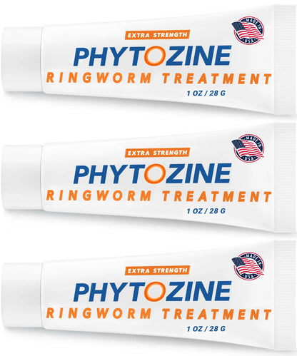 PHYTOZINE Anti Fungal Cream for Skin with 1% Tolnaftate - Ringworm Treatment for Humans - Effective Athletes Foot Treatment Cream - Sisquoc Healthcare