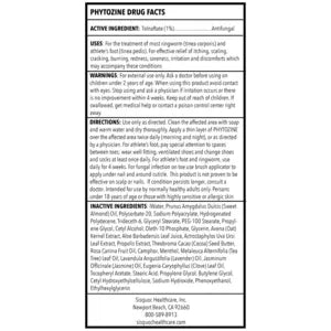 PHYTOZINE Anti Fungal Cream for Skin with 1% Tolnaftate - Ringworm Treatment for Humans - Effective Athletes Foot Treatment Cream - Sisquoc Healthcare